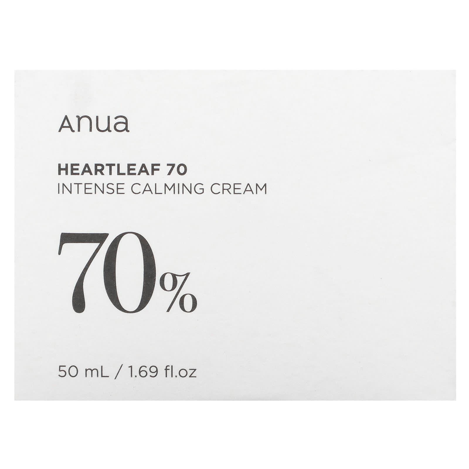 Crema calmante intensa al 70% de Heartleaf`` 50 ml (1,69 oz. Líq.)