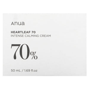 Crema calmante intensa al 70% de Heartleaf`` 50 ml (1,69 oz. Líq.)