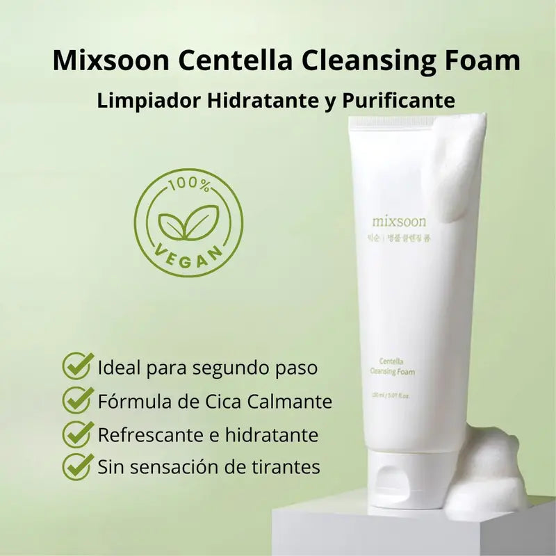 Mixsoon Limpiador “Centella Cleansing Foam” 150ml